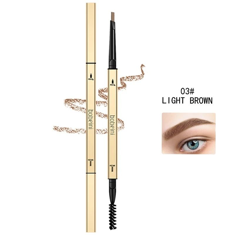 Dual Ended Waterproof Eyebrow Pencil With Brush For Long Lasting Definition 10