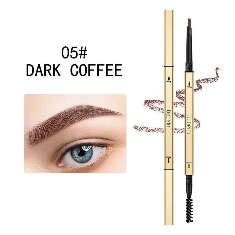 Dual Ended Waterproof Eyebrow Pencil With Brush For Long Lasting Definition 8