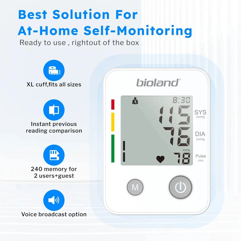 Automatic Upper Arm Blood Pressure Monitor With Heart Rate Detection 4