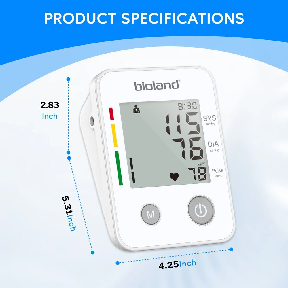 Automatic Upper Arm Blood Pressure Monitor With Heart Rate Detection 5