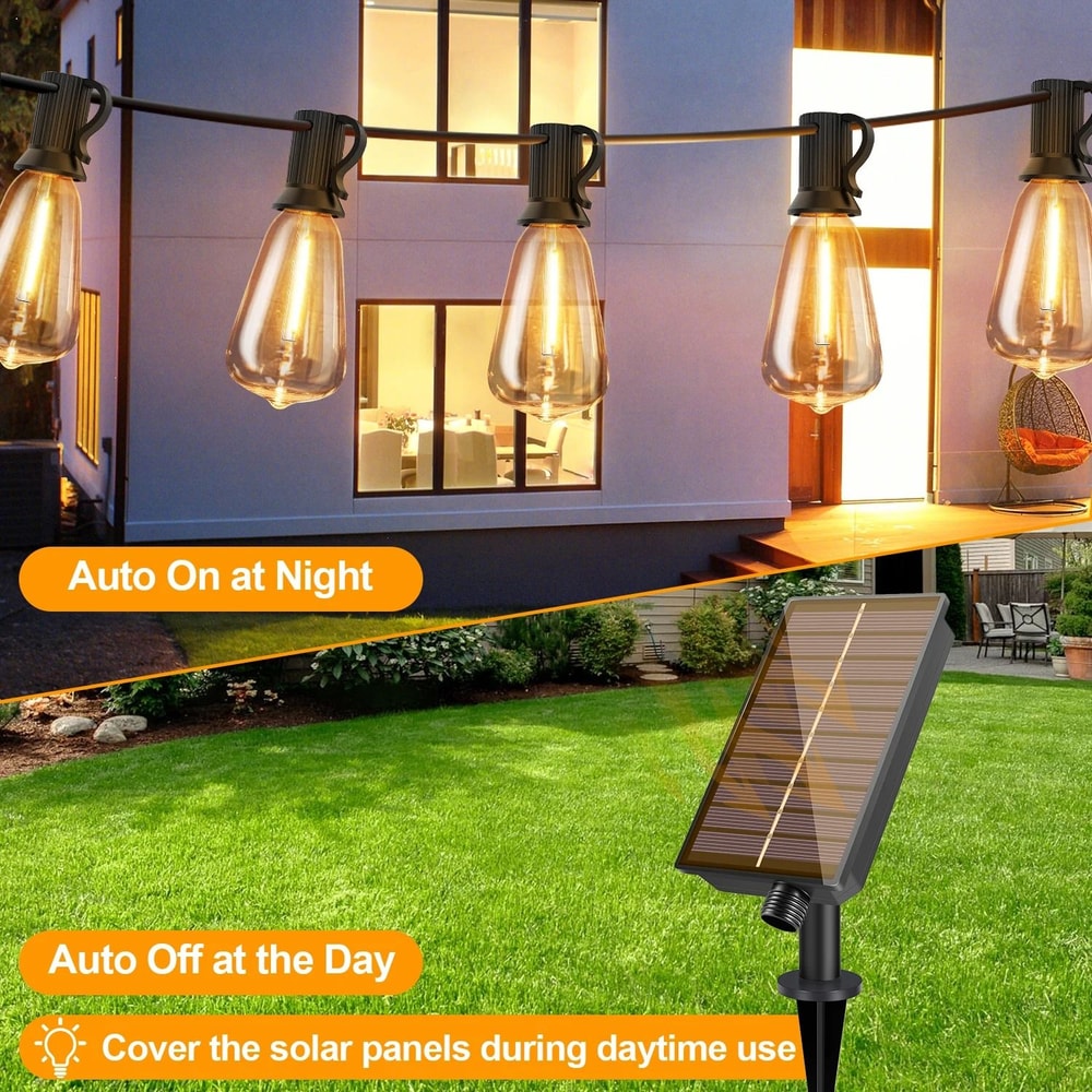 Solar Globe LED String Lights With Remote Control And USB Recharge 4