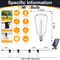Solar Globe LED String Lights With Remote Control And USB Recharge 8