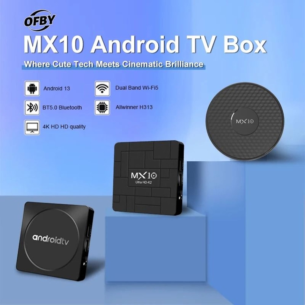 4K Android TV Stick With Dual Band WiFi And Voice Air Mouse Control 4