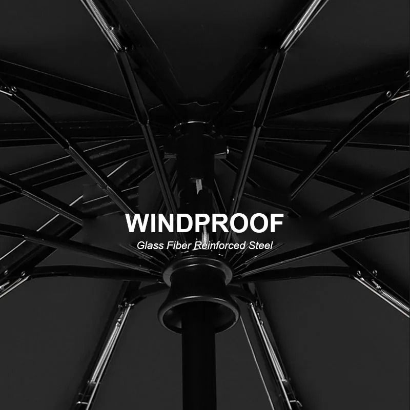 Automatic Umbrella With 24Bone Windproof Frame And UV Protection 3