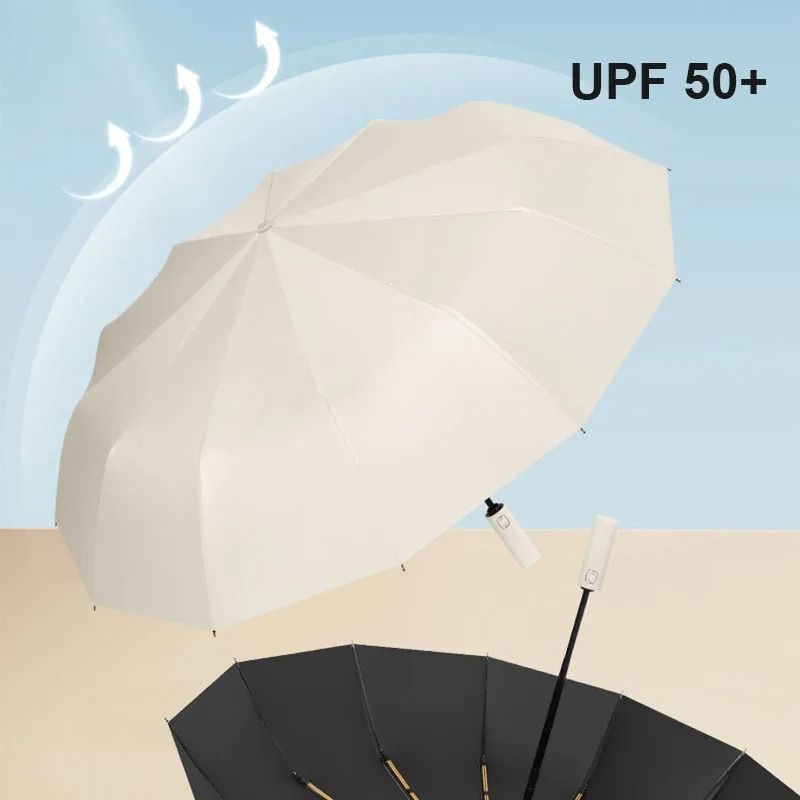 Automatic Umbrella With 24Bone Windproof Frame And UV Protection 5