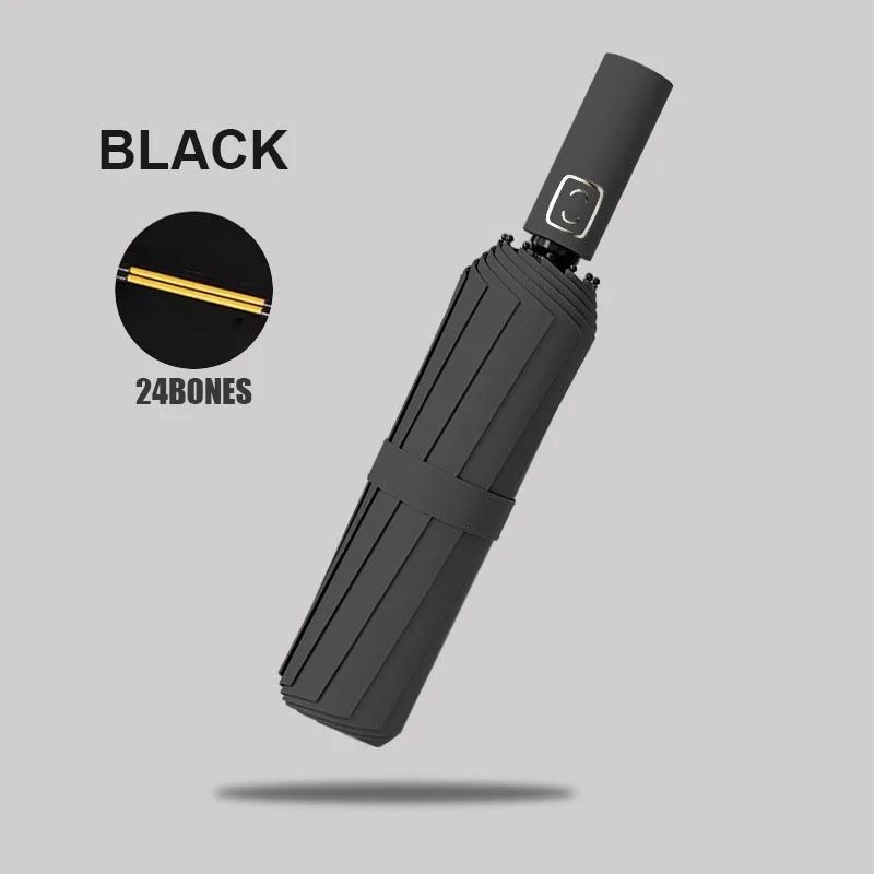 Automatic Umbrella With 24Bone Windproof Frame And UV Protection 10