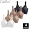 4Piece Seamless Wireless Push Up Bra Set For Women With Full Comfort Support 1