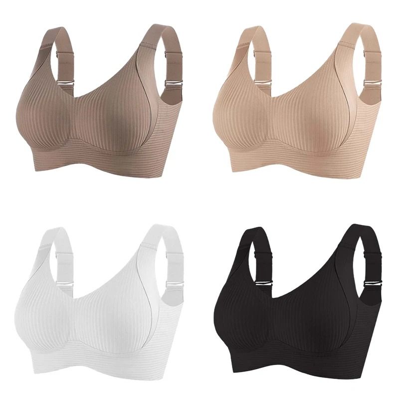 4Piece Seamless Wireless Push Up Bra Set For Women With Full Comfort Support 8