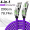 4in1 240W Fast Charging Cable With PD USB Type C Quick Charge Function 0