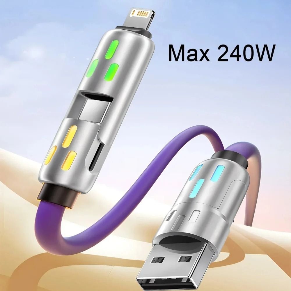 4in1 240W Fast Charging Cable With PD USB Type C Quick Charge Function 2