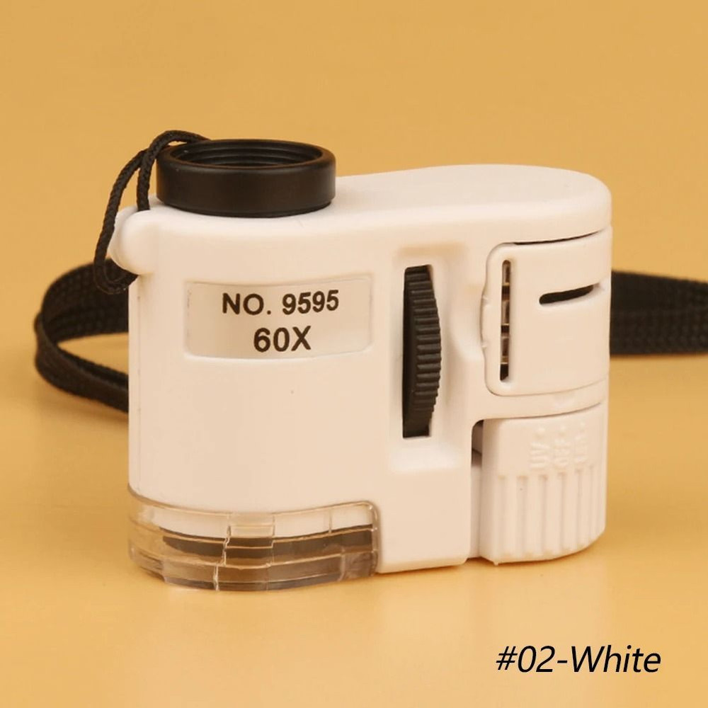 Portable 60X Handheld Magnifying Glass With LED And UV Light 6