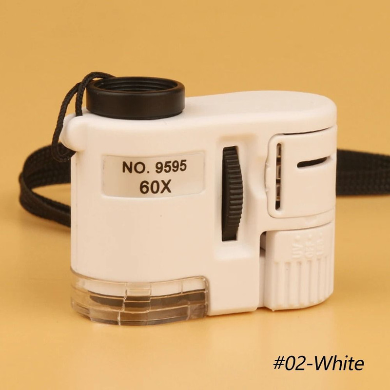 Portable 60X Handheld Magnifying Glass With LED And UV Light 6