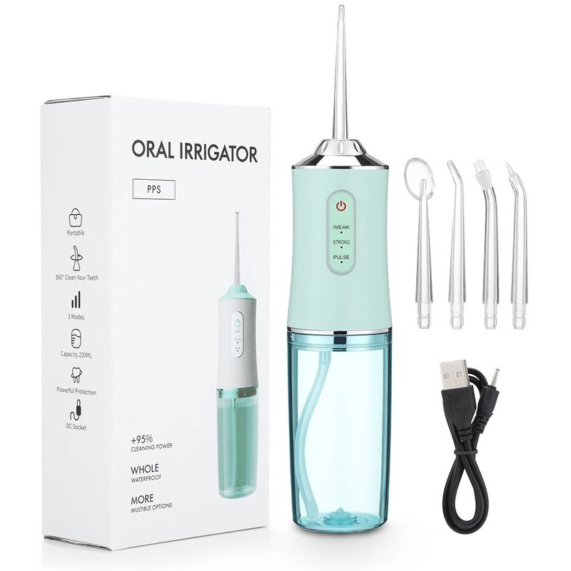 Portable Dental Water Flosser With USB Rechargeable Jet And 3 Cleaning Modes 9