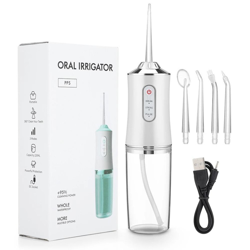 Portable Dental Water Flosser With USB Rechargeable Jet And 3 Cleaning Modes 7