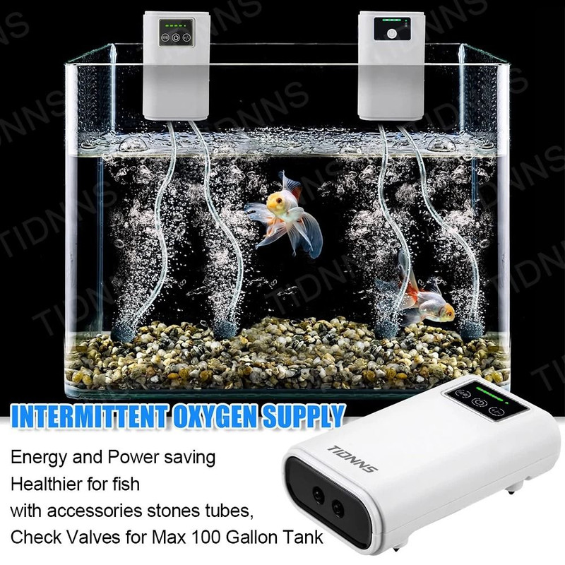 Portable DualPurpose Aquarium Air Pump With USB Charging And Silent Operation 3