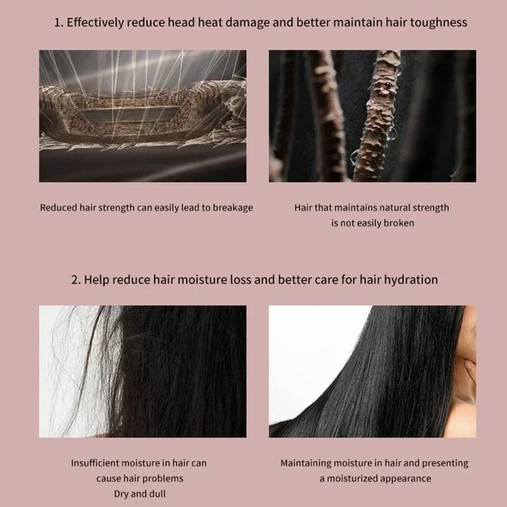 6in1 Detachable Blow Dryer With Comb Attachments For Voluminous SalonStyle Hair 5