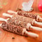 Wooden Sunflower Embossed Rolling Pin For Baking Cookies And Pastry Decoration 0