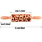 10Inch Wooden Embossed Rolling Pin With Coffee Lemon Flower Elk Pattern For Cookie And Pastry Bakin 1