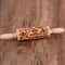 10Inch Wooden Embossed Rolling Pin With Coffee Lemon Flower Elk Pattern For Cookie And Pastry Bakin 3