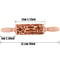 10Inch Wooden Embossed Rolling Pin With Coffee Lemon Flower Elk Pattern For Cookie And Pastry Bakin 4
