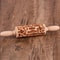 10Inch Wooden Embossed Rolling Pin With Coffee Lemon Flower Elk Pattern For Cookie And Pastry Bakin 12
