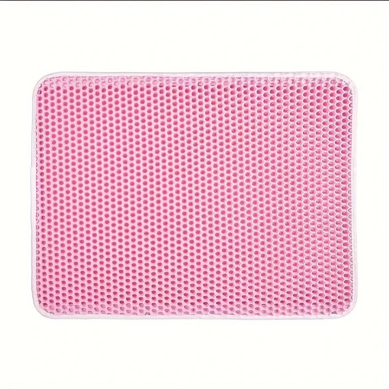 Honeycomb DoubleLayer Waterproof Cat Litter Mat For Easy Cleaning And Scatter Control 9