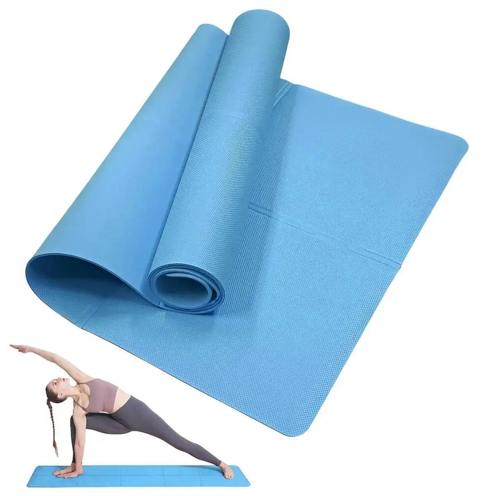 NonSlip Yoga Mat Lightweight Cushioned And Portable Fitness Mat For Home Gym And Travel 8