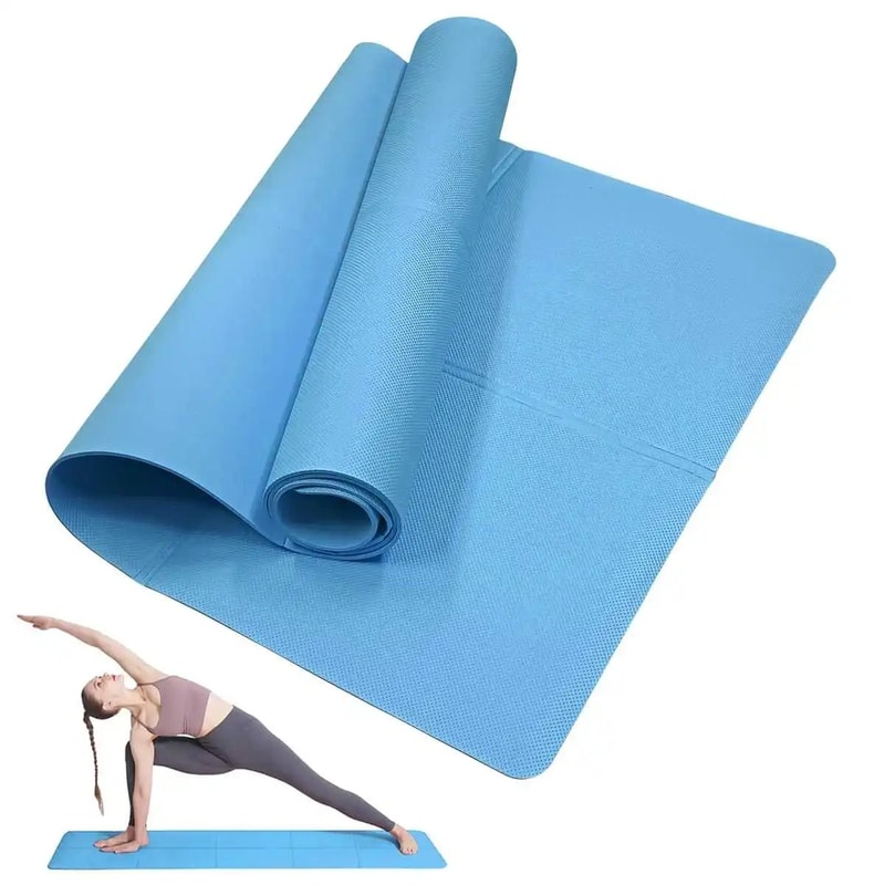 NonSlip Yoga Mat Lightweight Cushioned And Portable Fitness Mat For Home Gym And Travel 8
