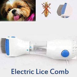 electric pet lice and flea remover comb 3 in 1 grooming brush for dogs and cats