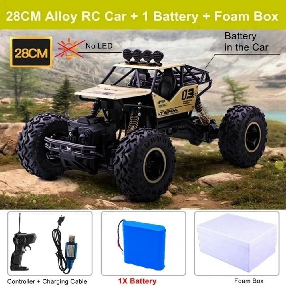 RC OffRoad Climbing Car 4WD AllTerrain Remote Control Vehicle For Kids And Adults 12