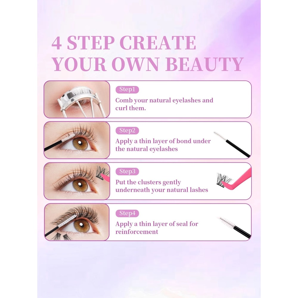 Eyelash Glue And Seal Set For Lash Clusters 4