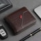 Retro Short Leather Wallet With Coin Pocket And Card Holder For Men 7