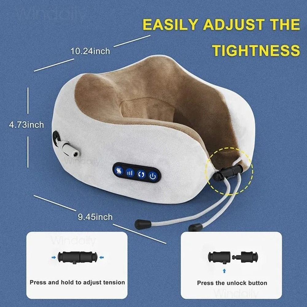 Electric Neck Massager With Heat And Vibration 5