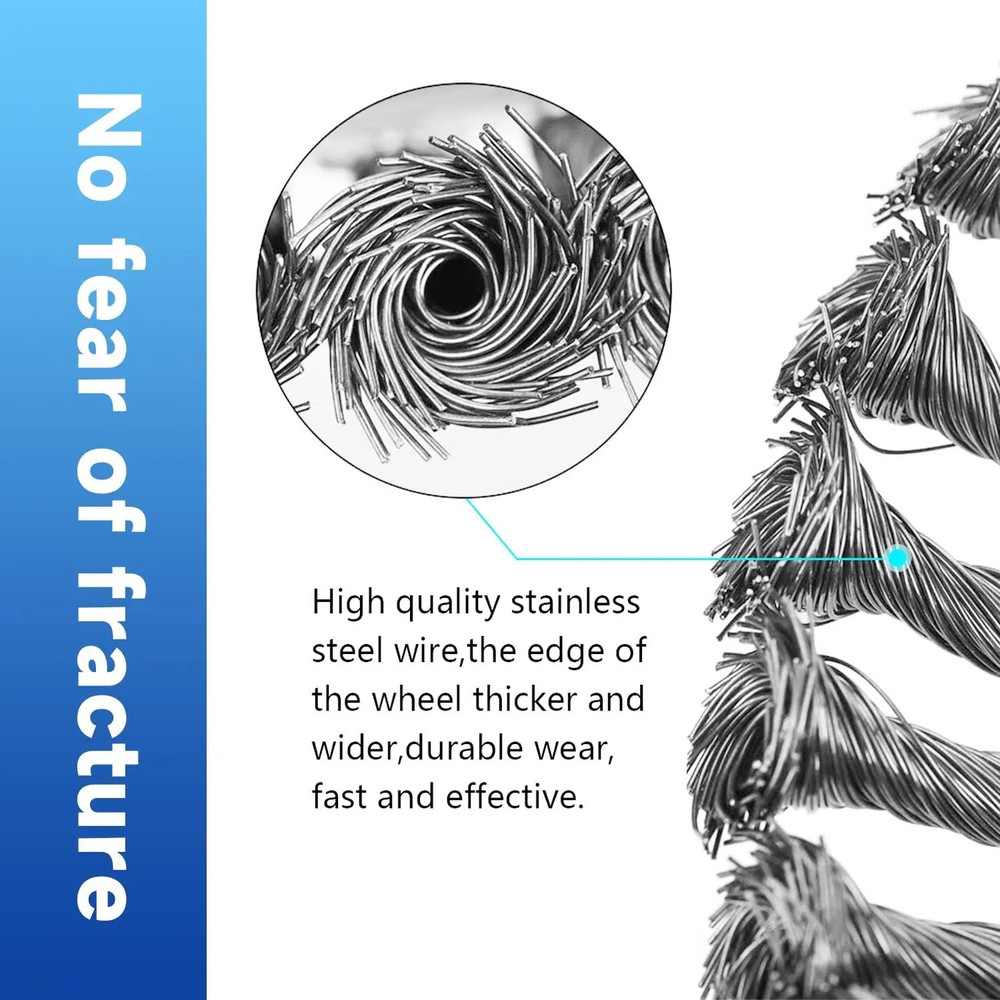 8 Inch Steel Wire Rotary Brush Cutter Trimmer Head 3