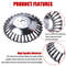 8 Inch Steel Wire Rotary Brush Cutter Trimmer Head 4