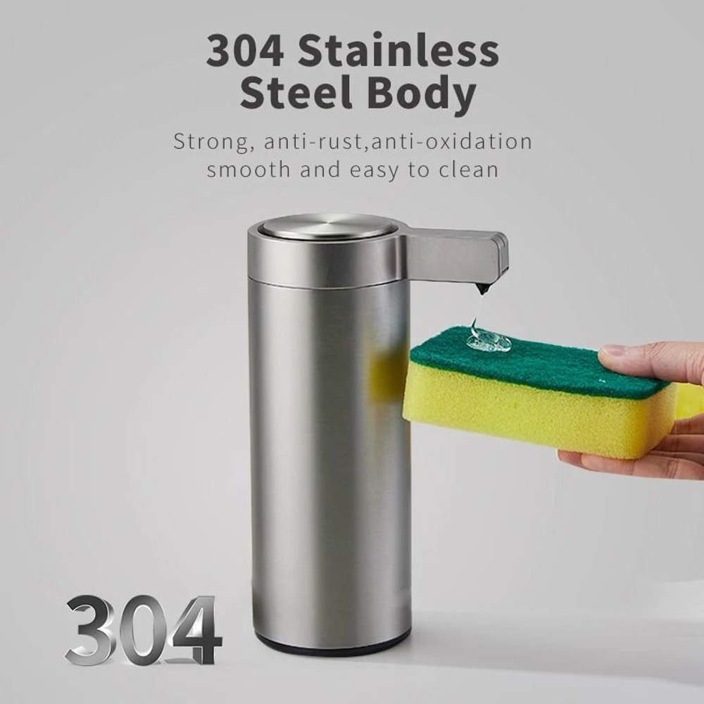 Automatic Sensor Soap Dispenser With Stainless Steel Design 2