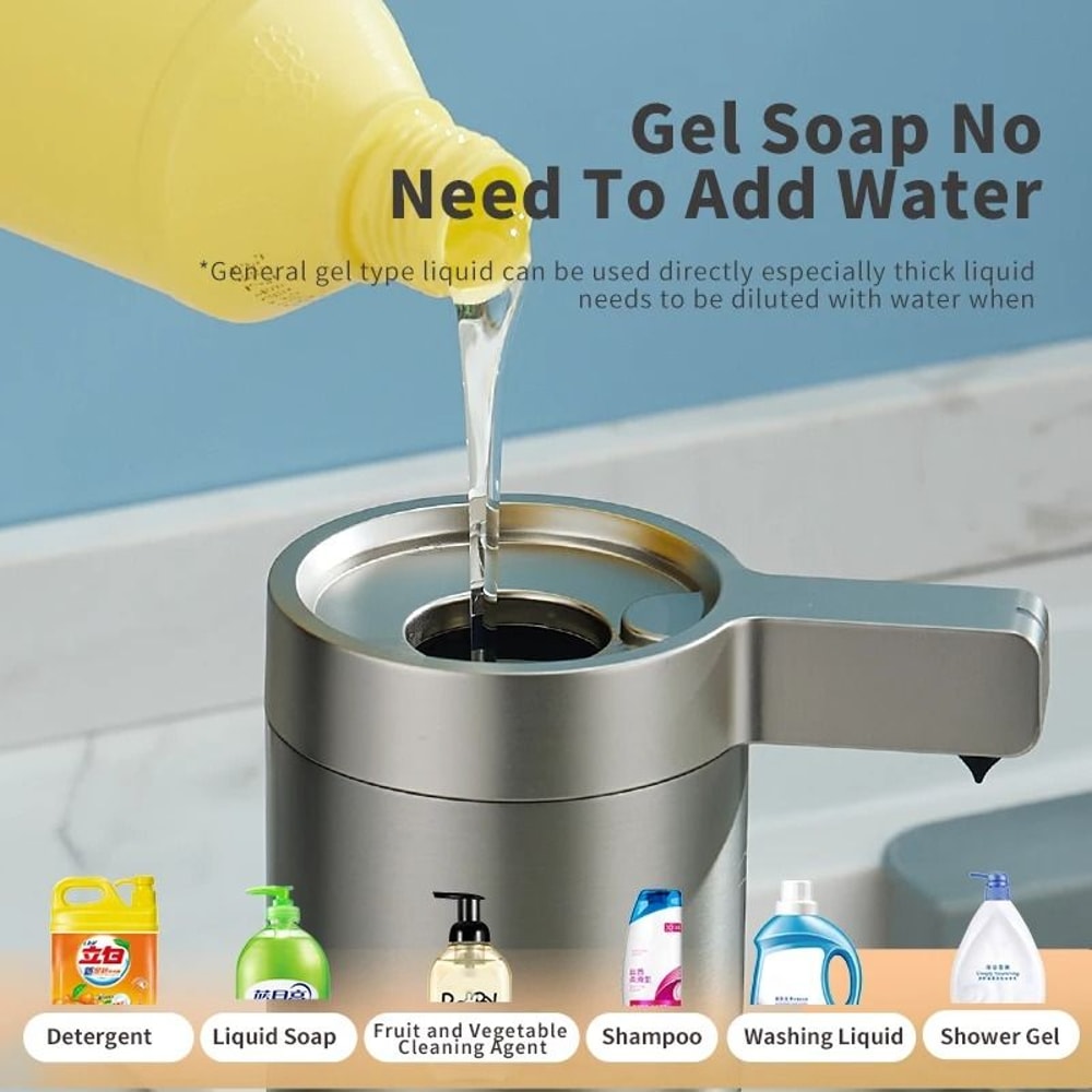 Automatic Sensor Soap Dispenser With Stainless Steel Design 3