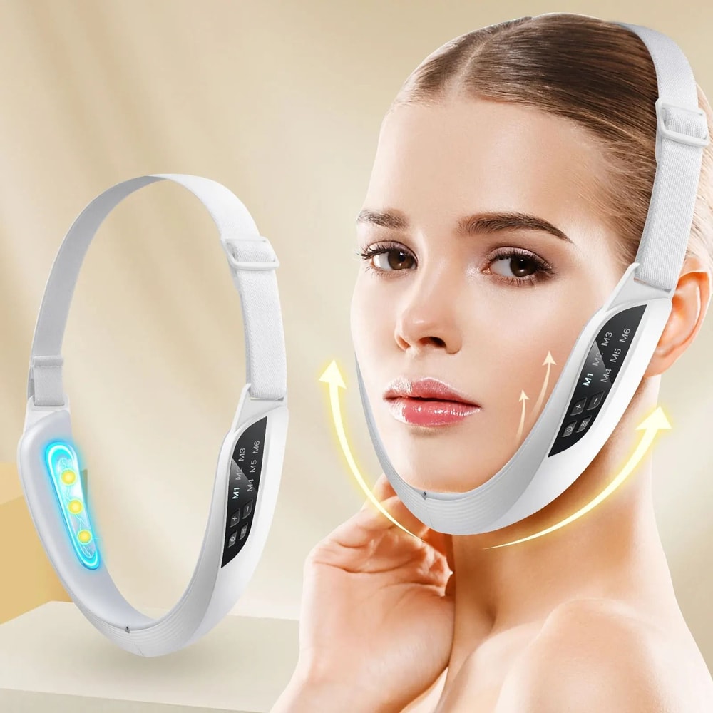 Electric V Face Lifting Beauty Device With Microcurrent Firming And EMS Massage 1