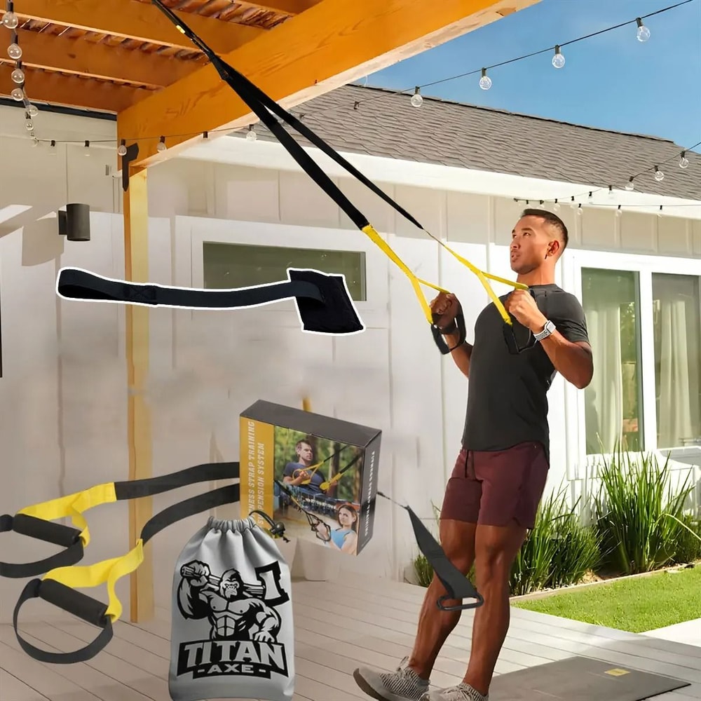 Suspended Training Belt With Bungee Resistance For Home Exercise 0