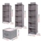 Wardrobe Hanging Storage Organizer With Collapsible Shelves 3