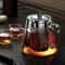 Heat Resistant Glass Teapot With Stainless Steel Infuser 0