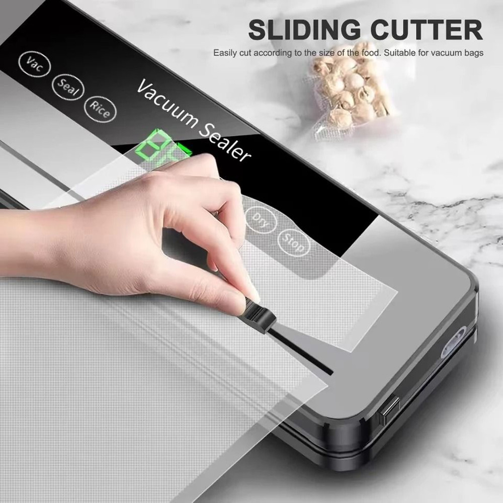 Electric Vacuum Sealer With Built In Cutter And Touch Controls 2