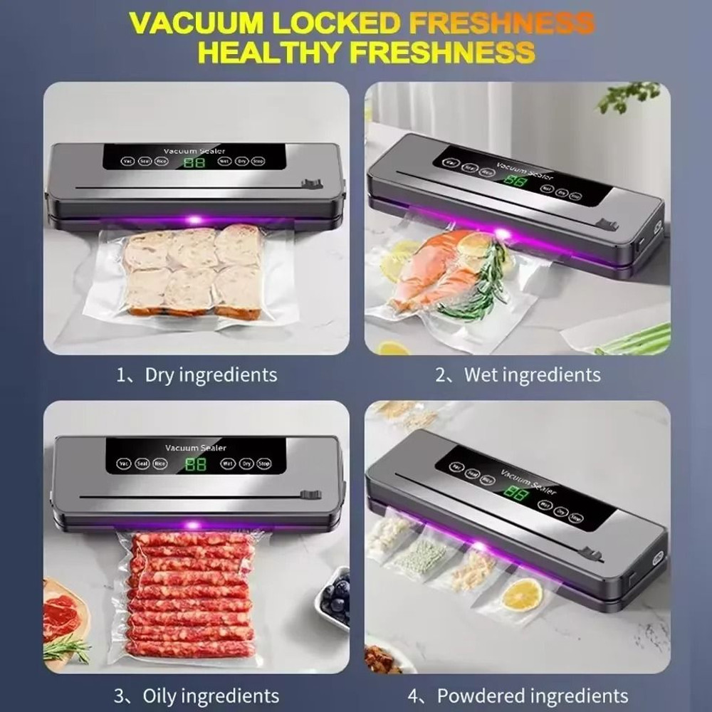 Electric Vacuum Sealer With Built In Cutter And Touch Controls 5