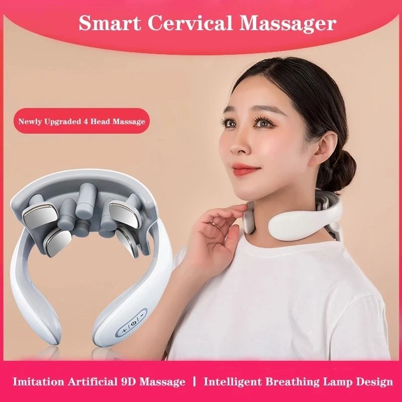 Smart Electric Neck Massager With Heat And Vibration 2