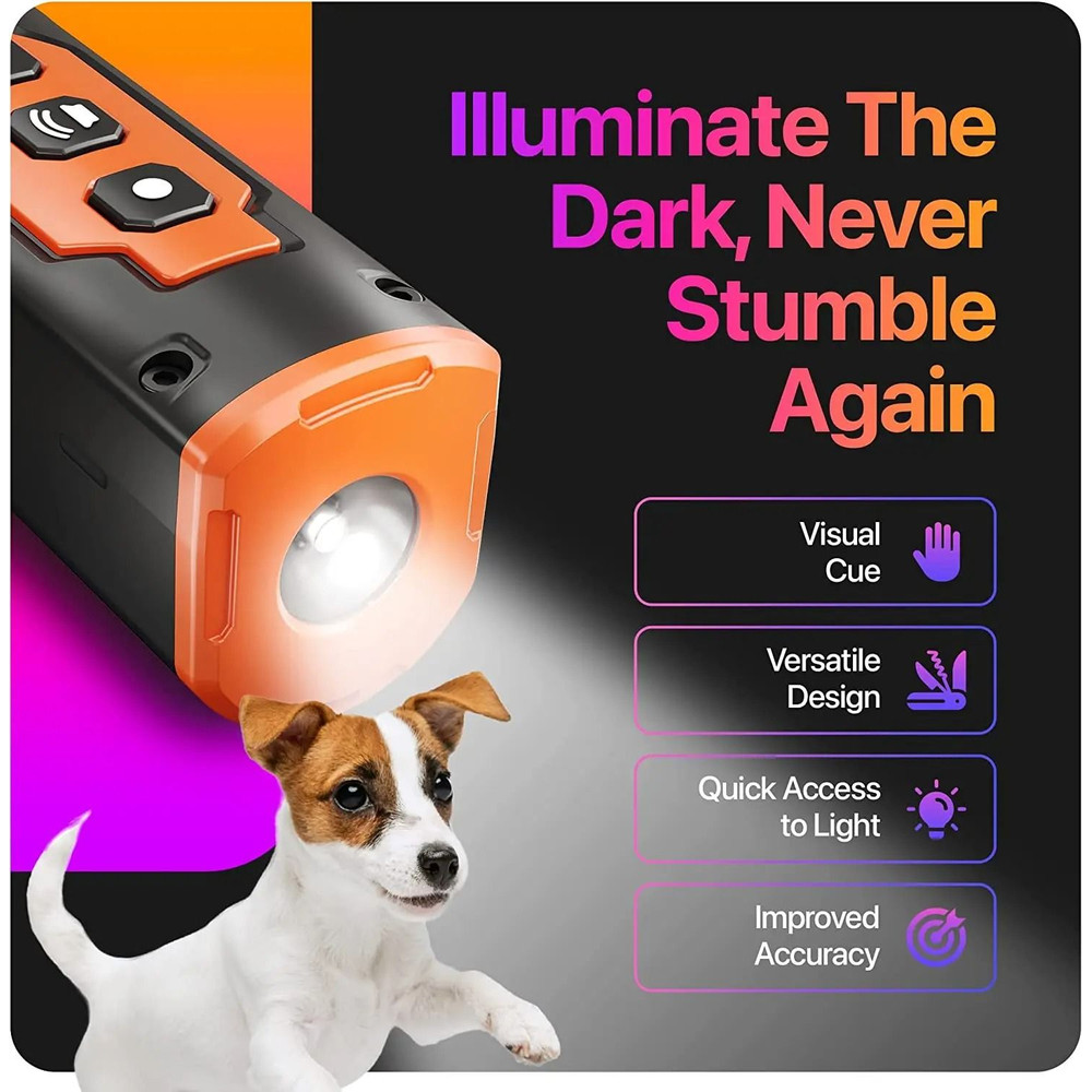 Ultrasonic Dog Training Device With LED Flashlight 3