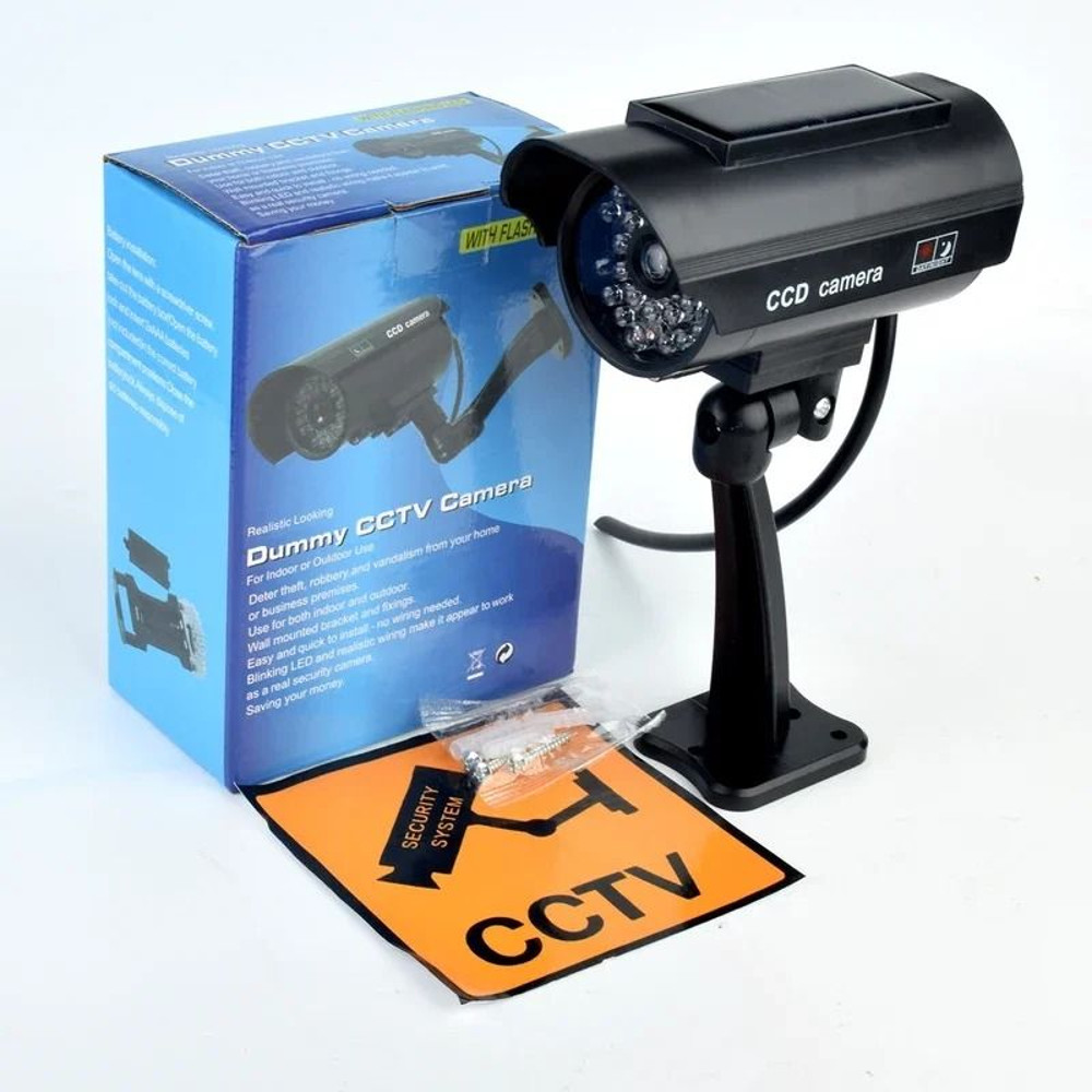 Solar Dummy Security Camera With Flashing LED Light For Indoor And Outdoor Use 5
