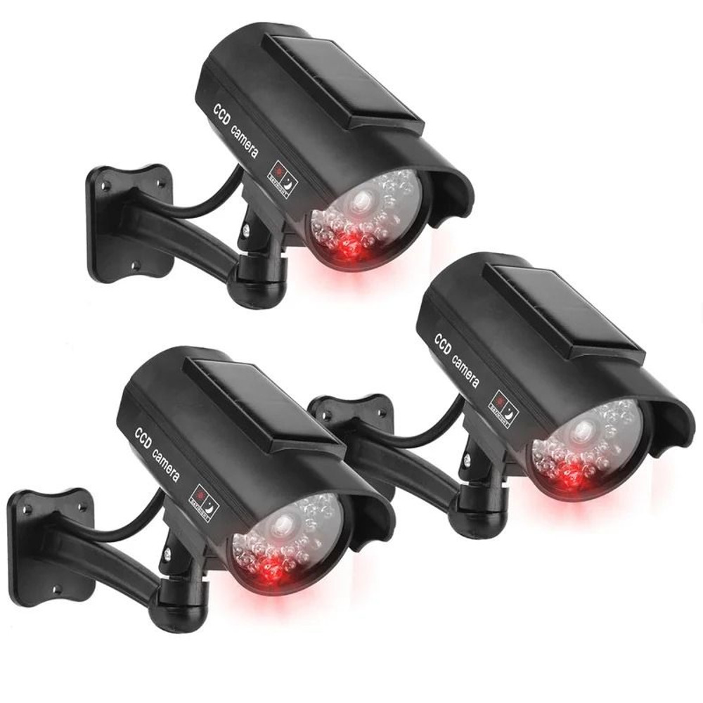 Solar Dummy Security Camera With Flashing LED Light For Indoor And Outdoor Use 7