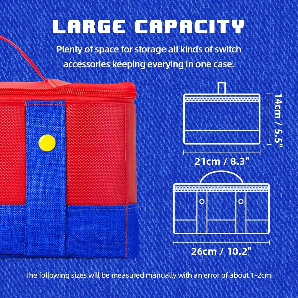 Protective Carrying Case For Nintendo Switch 2 OLED With Storage For Controllers And Accessories 3