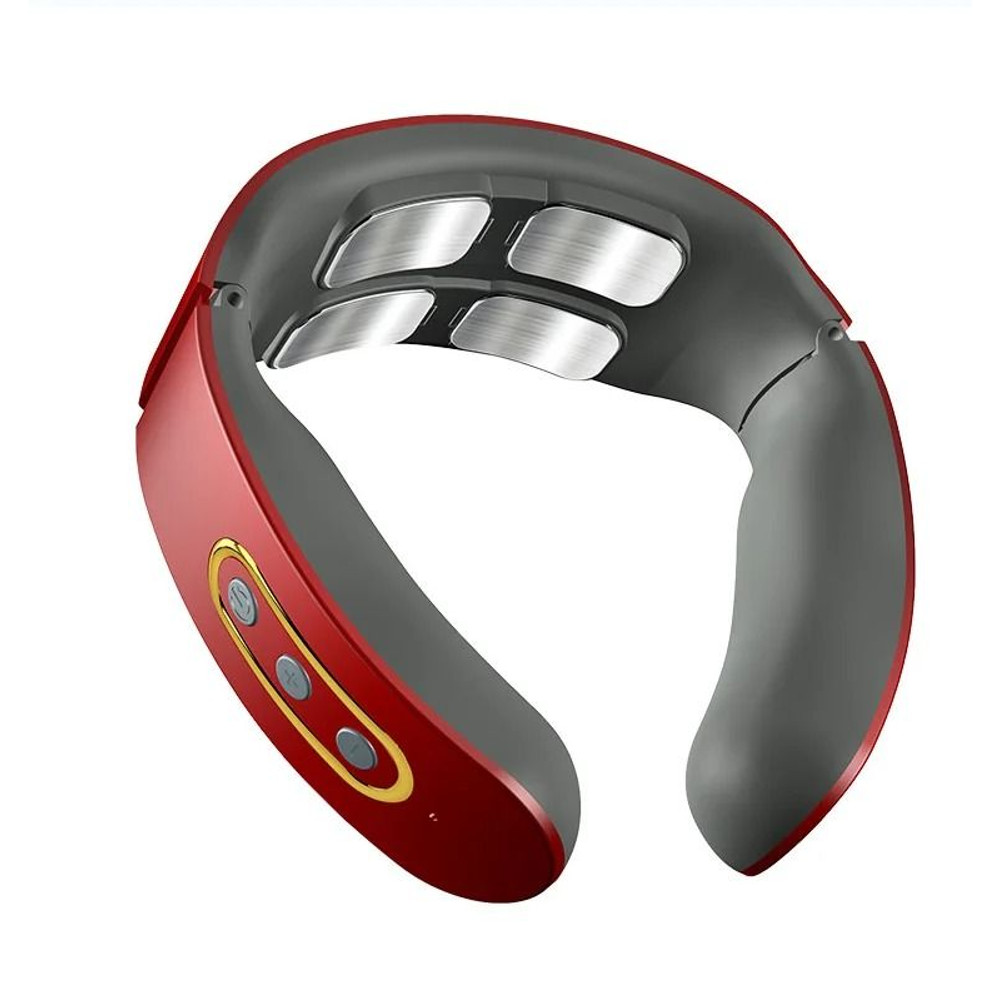 Electric Neck Shoulder Pulse Massager With Heat And TENS Magnetic Pulse Therapy For Pain Relief 8
