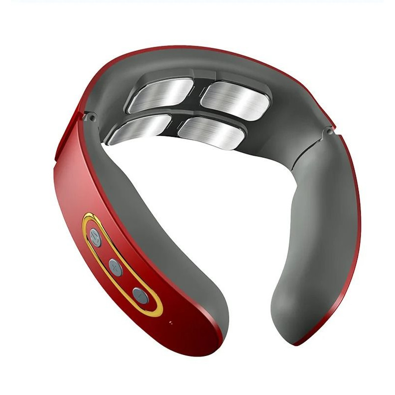 Electric Neck Shoulder Pulse Massager With Heat And TENS Magnetic Pulse Therapy For Pain Relief 8